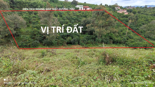 Chính chủ lô đất xã Nam Hà, Lâm Hà hơn 2300m2 (200m2 thổ cư), 70m ngang giáp mặt đường bê tông.