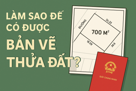 Làm sao để có được bản vẽ thửa đất?