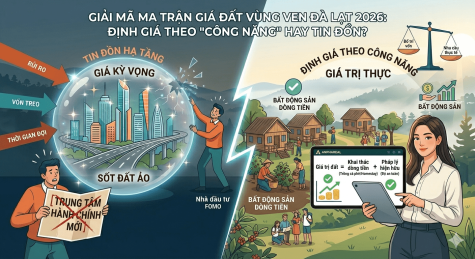 Giải mã ma trận giá đất vùng ven Đà Lạt 2026: Định giá theo "Công năng" hay tin đồn hạ tầng?