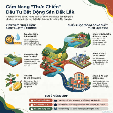 Hướng Dẫn "Thực Chiến" Đầu Tư Bất Động Sản Đắk Lắk: Bài Toán "Đo Ni Đóng Giày" Cho Từng Khẩu Vị