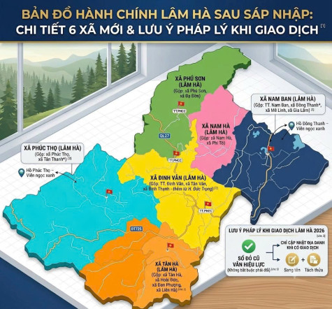Bản Đồ Hành Chính Lâm Hà Sau Sáp Nhập: Chi Tiết 6 Xã Mới & Lưu Ý Pháp Lý Khi Giao Dịch