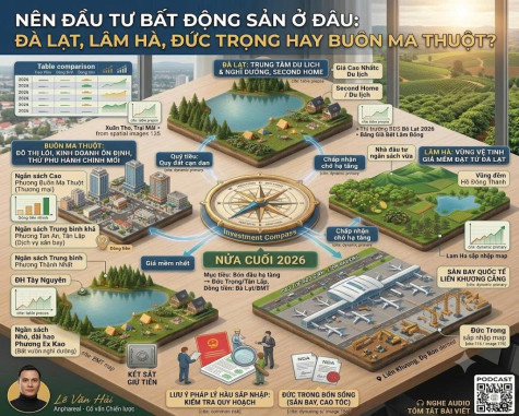 Nên Đầu Tư Bất Động Sản Ở Đâu: Đà Lạt, Lâm Hà, Đức Trọng Hay Buôn Ma Thuột?